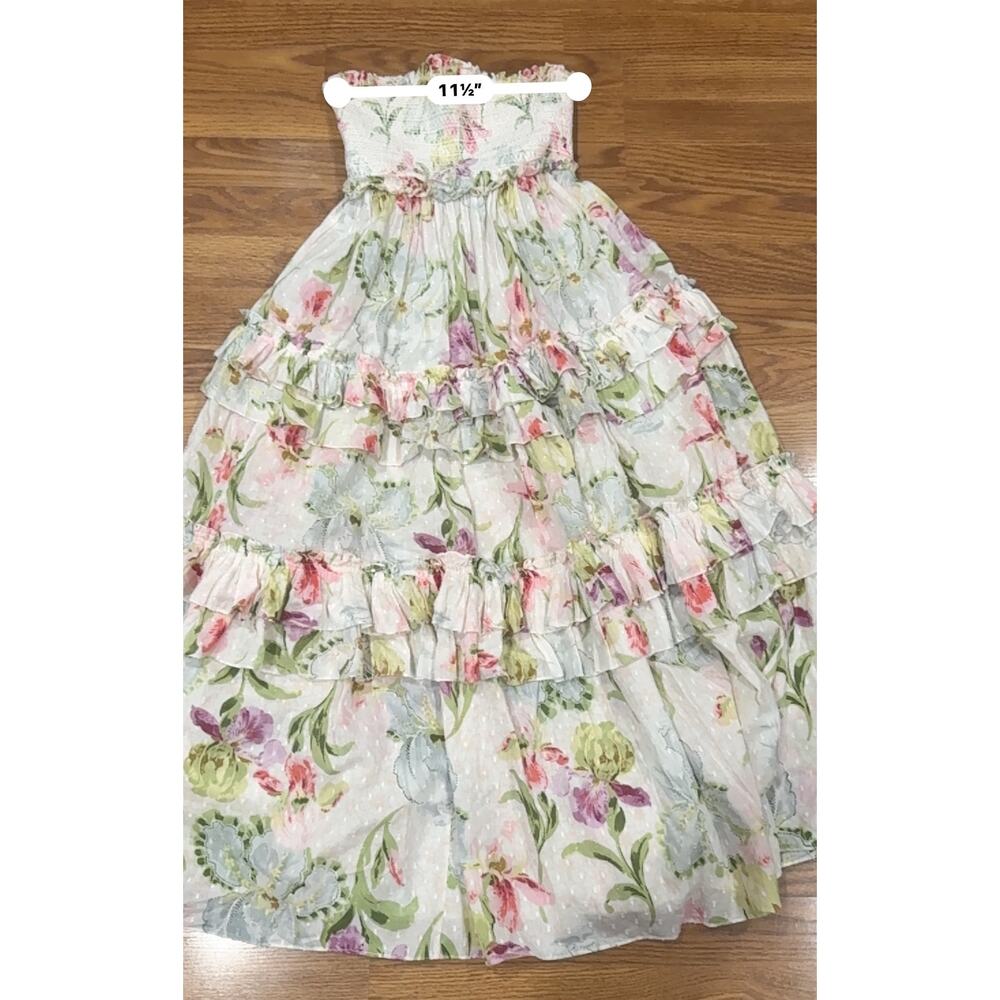 Needle & Thread Rose Bluebell Pink Floral Tulle Bandeau Ballerina dress US 4 - Picture 10 of 11